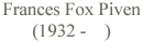 Frances Fox Piven (1932- )