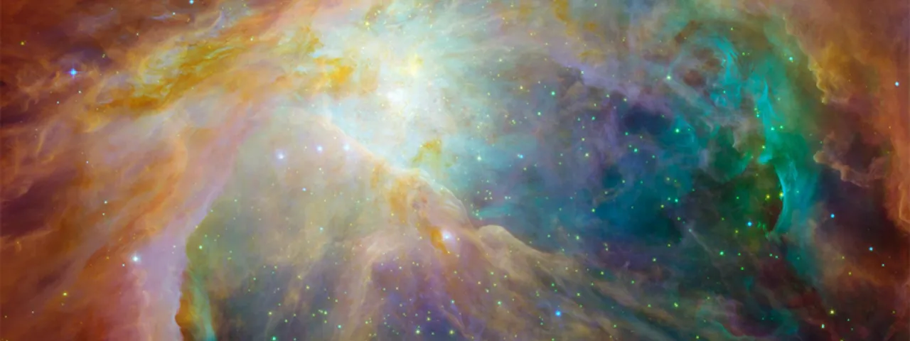View of the Orion nebula
