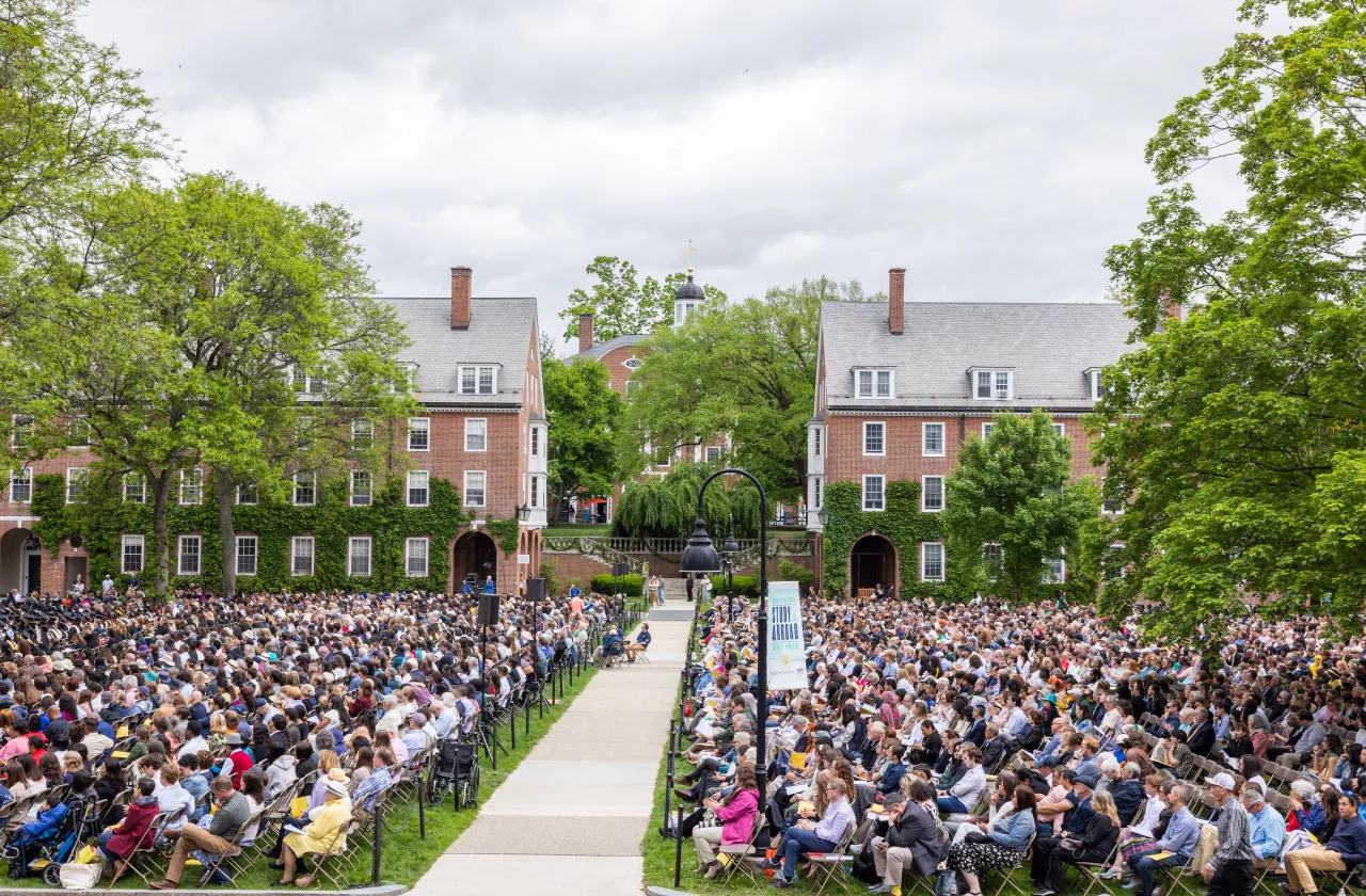 the crowd at Commencement in 2025