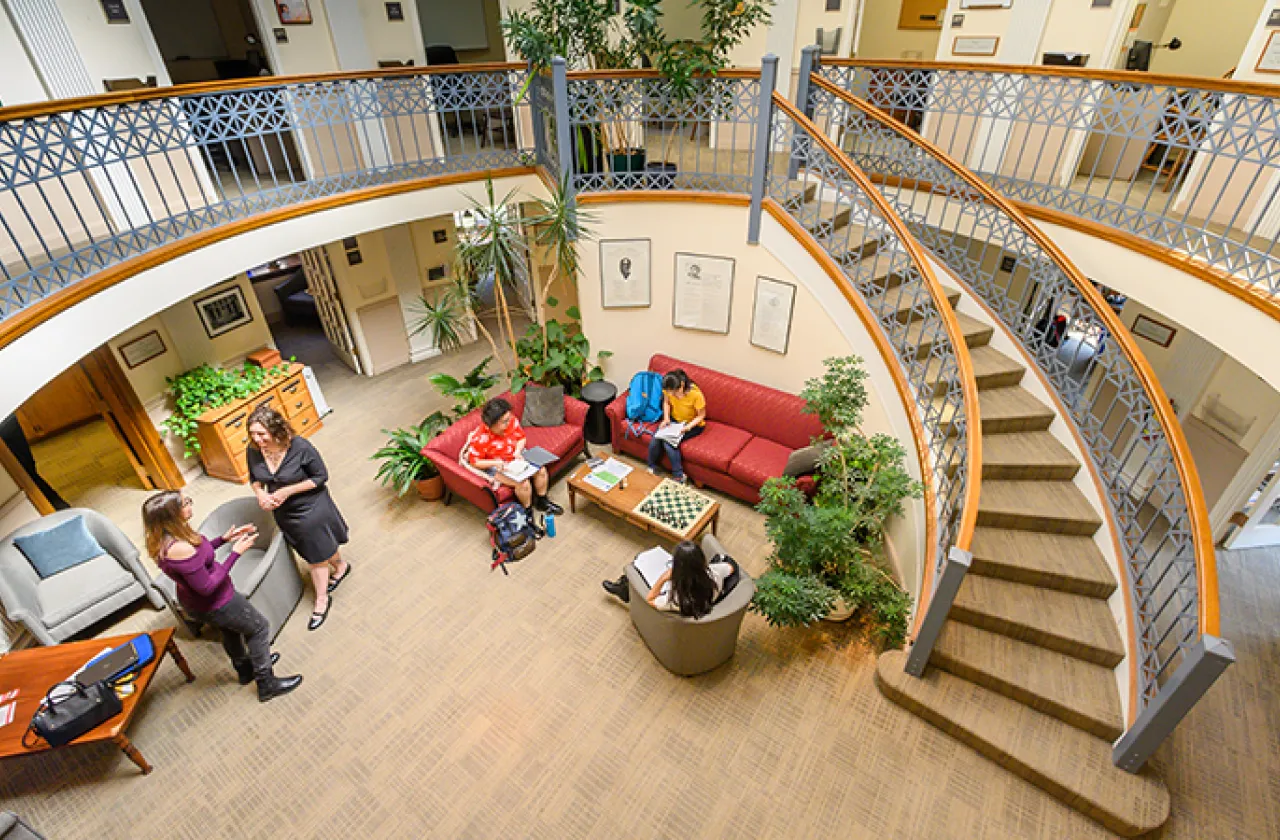 Overhead view of the Jacobson Center