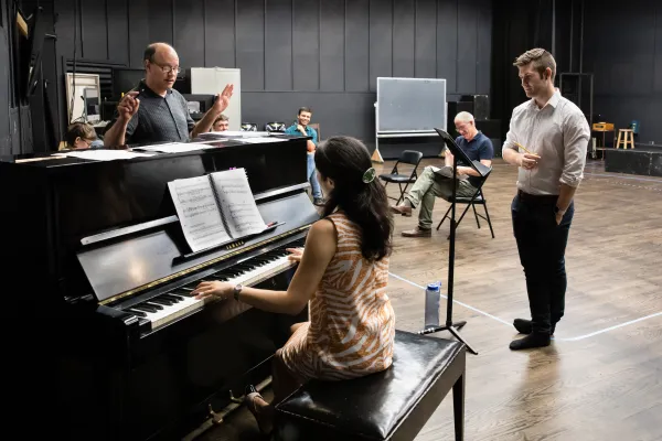 Rehearsing for The Scarlett Professor